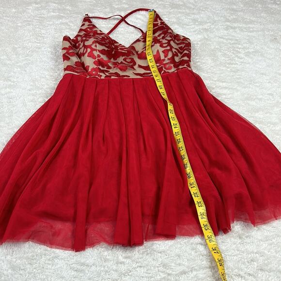 Nights by Teeze Me embroidered Jacquard fit and flare cocktail party dress, 13 - Picture 4 of 9